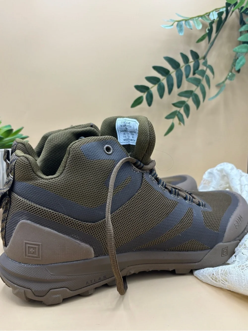 5.11 Tactical Men's Tactical Boots in Olive/Gray